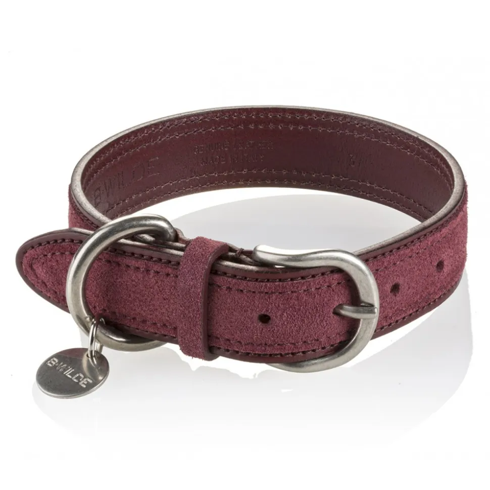 B Wilde Collection - Tango Collar - Bordeaux - Tango Collection - Leather Collar - High Quality Luxury - Avvenice