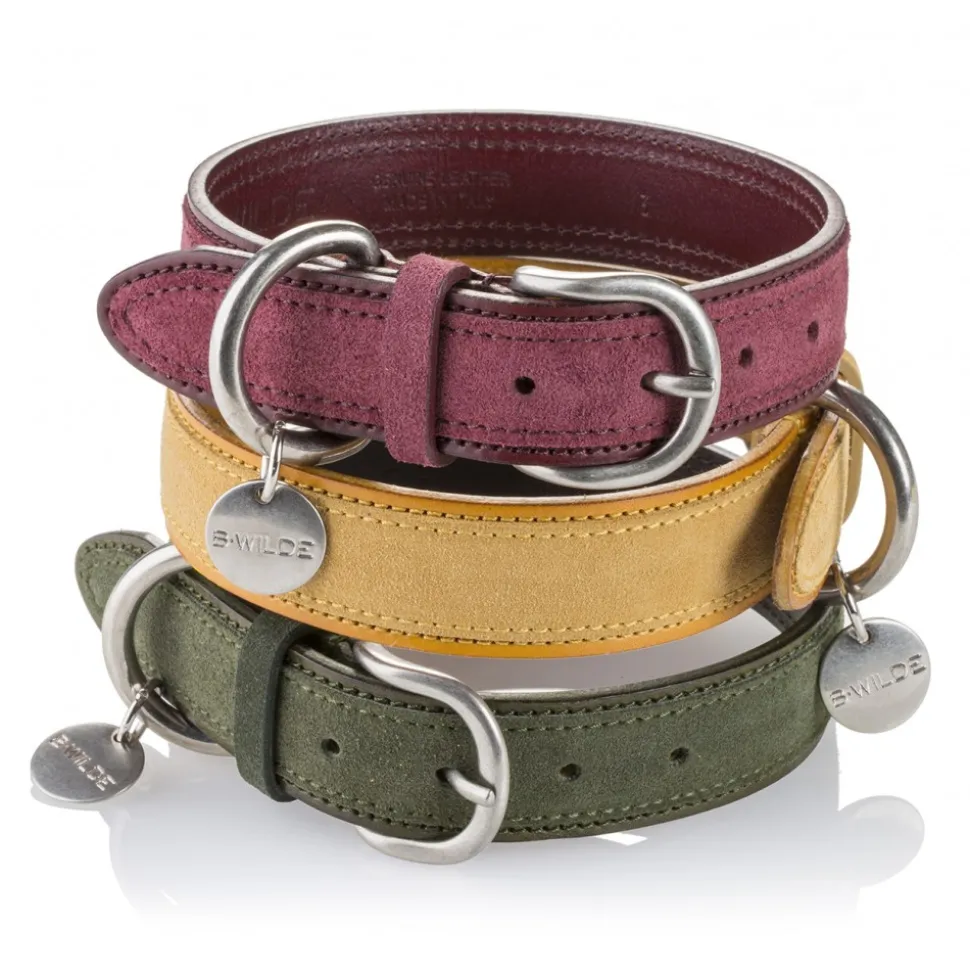 B Wilde Collection - Tango Collar - Bordeaux - Tango Collection - Leather Collar - High Quality Luxury - Avvenice