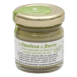Bacco - Tipicità al Pistacchio - La Favolosa di Bacco - Cream with Pistachio from Bronte - Artisan Spreadable Creams - 40 g - Avvenice