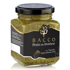 Bacco - Tipicità al Pistacchio - Pesto alla Brontese 80 % P.D.O. - Pistachio from Bronte - 190 g - Avvenice