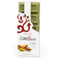 Bacco - Tipicità al Pistacchio - Ciokkobacco Maxi - Pistachio White Chocolate Bar - Artisan Chocolate - 400 g - Avvenice