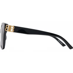Balenciaga - Adjusted Fit Dynasty Square Sunglasses - Black - Sunglasses - Balenciaga Eyewear - Avvenice