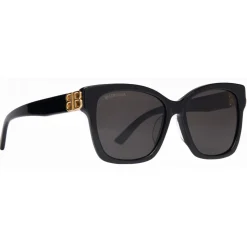 Balenciaga - Adjusted Fit Dynasty Square Sunglasses - Black - Sunglasses - Balenciaga Eyewear - Avvenice