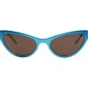 Balenciaga - Aluminum Cat Sunglasses - Turquoise - Sunglasses - Balenciaga Eyewear - Avvenice