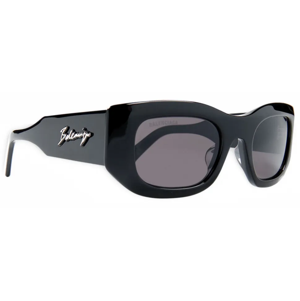 Balenciaga - Blow Rectangle Sunglasses - Black - Sunglasses - Balenciaga Eyewear - Avvenice