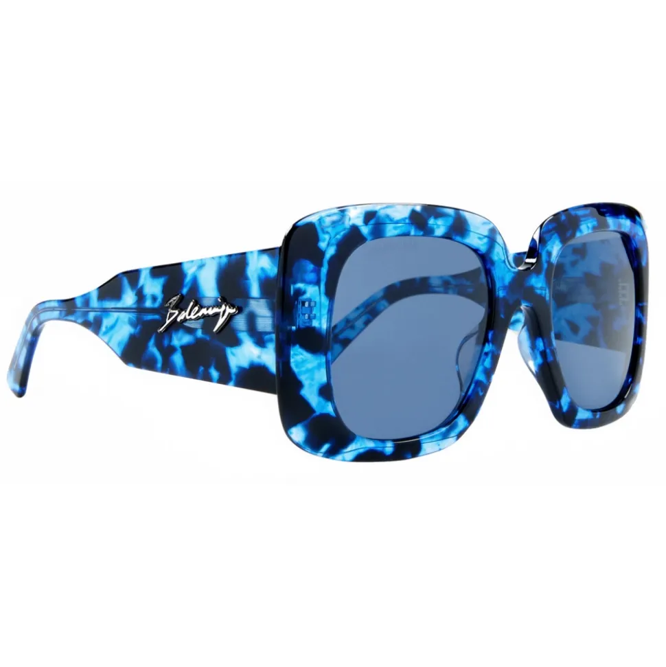 Balenciaga - Blow Square Sunglasses - Blue Havana - Sunglasses - Balenciaga Eyewear - Avvenice