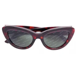 Balenciaga - Cat Eye Havana Sunglasses in Acetate with Logos  - Sunglasses - Balenciaga Eyewear - Avvenice