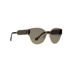Balenciaga - Cat Eye Sunglasses Shiny Rose Gold and Dark Havana with Green Lenses - Sunglasses - Balenciaga Eyewear - Avvenice