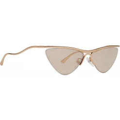 Balenciaga - Curve Cat Sunglasses - Gold - Sunglasses - Balenciaga Eyewear - Avvenice