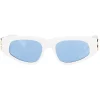 Balenciaga - Dinasty D-Frame Sunglasses - White - Sunglasses - Balenciaga Eyewear - Avvenice