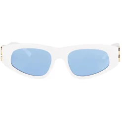 Balenciaga - Dinasty D-Frame Sunglasses - White - Sunglasses - Balenciaga Eyewear - Avvenice