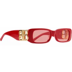Balenciaga - Dynasty Rectangle Sunglasses - Red - Sunglasses - Balenciaga Eyewear - Avvenice