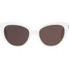 Balenciaga - Flat Butterfly Sunglasses - White - Sunglasses - Balenciaga Eyewear - Avvenice