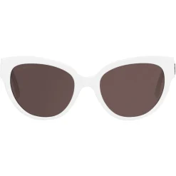 Balenciaga - Flat Butterfly Sunglasses - White - Sunglasses - Balenciaga Eyewear - Avvenice