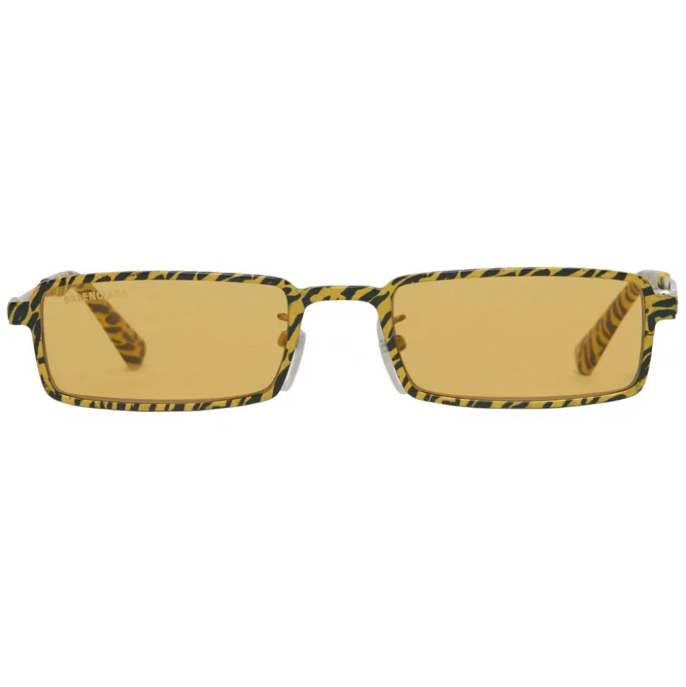 Balenciaga - Graphic Rectangle Sunglasses - Yellow Zebra - Sunglasses - Balenciaga Eyewear - Avvenice