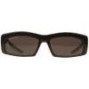 Balenciaga - Hybrid Rectangle Sunglasses - Black White - Sunglasses - Balenciaga Eyewear - Avvenice