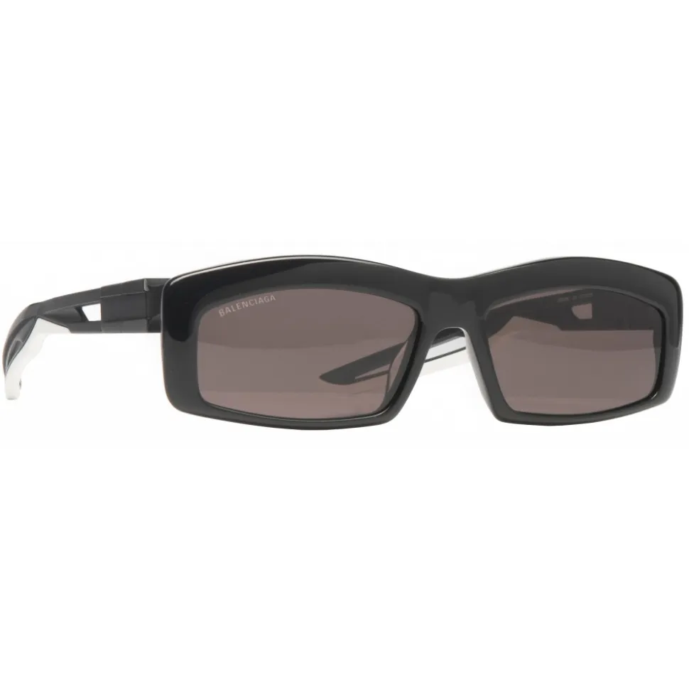 Balenciaga - Hybrid Rectangle Sunglasses - Black White - Sunglasses - Balenciaga Eyewear - Avvenice