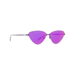 Balenciaga - Invisible Cat Sunglasses in Purple Metal with Purple Lenses - Sunglasses - Balenciaga Eyewear - Avvenice