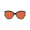 Balenciaga - Limited Round Sunglasses in Black Acetate with Orange Lenses - Sunglasses - Balenciaga Eyewear - Avvenice