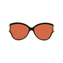 Balenciaga - Limited Round Sunglasses in Black Acetate with Orange Lenses - Sunglasses - Balenciaga Eyewear - Avvenice