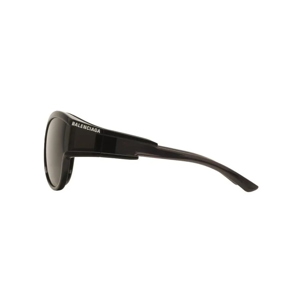 Balenciaga - Limited Round Sunglasses in Black Acetate with Black Lenses - Sunglasses - Balenciaga Eyewear - Avvenice