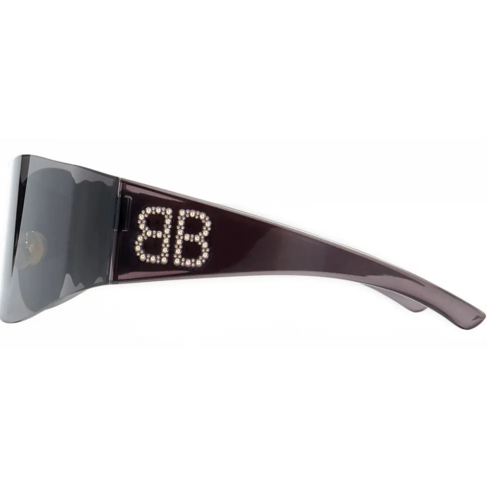 Balenciaga - Mask Round Sunglasses - Black - Sunglasses - Balenciaga Eyewear - Avvenice