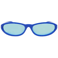 Balenciaga - Neo Round Sunglasses in Bright Blue Acetate with Bright Blue Lenses - Sunglasses - Balenciaga Eyewear - Avvenice
