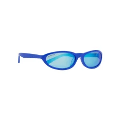 Balenciaga - Neo Round Sunglasses in Bright Blue Acetate with Bright Blue Lenses - Sunglasses - Balenciaga Eyewear - Avvenice