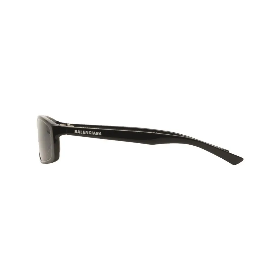 Balenciaga - Neo Square Sunglasses in Black Acetate with Black Lenses - Sunglasses - Balenciaga Eyewear - Avvenice