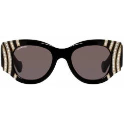 Balenciaga - Paris Cat Jewelry Sunglasses - Black Silver - Sunglasses - Balenciaga Eyewear - Avvenice