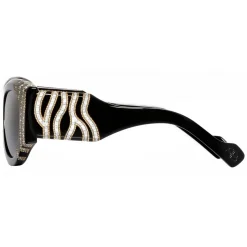 Balenciaga - Paris Cat Jewelry Sunglasses - Black Silver - Sunglasses - Balenciaga Eyewear - Avvenice