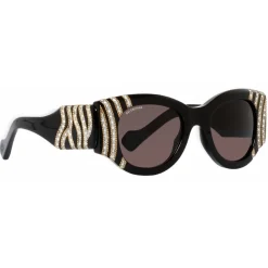Balenciaga - Paris Cat Jewelry Sunglasses - Black Silver - Sunglasses - Balenciaga Eyewear - Avvenice