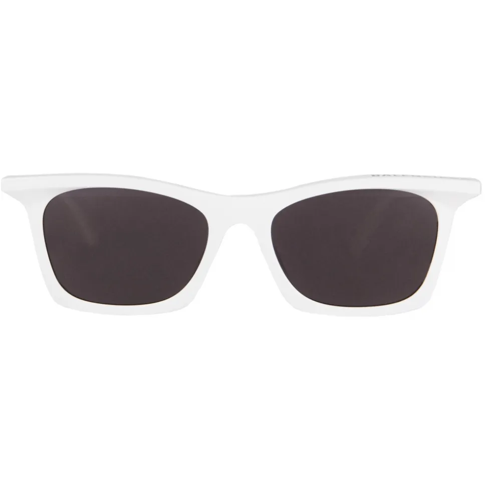 Balenciaga - Rim Rectangle Sunglasses - White - Sunglasses - Balenciaga Eyewear - Avvenice