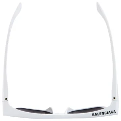 Balenciaga - Rim Rectangle Sunglasses - White - Sunglasses - Balenciaga Eyewear - Avvenice