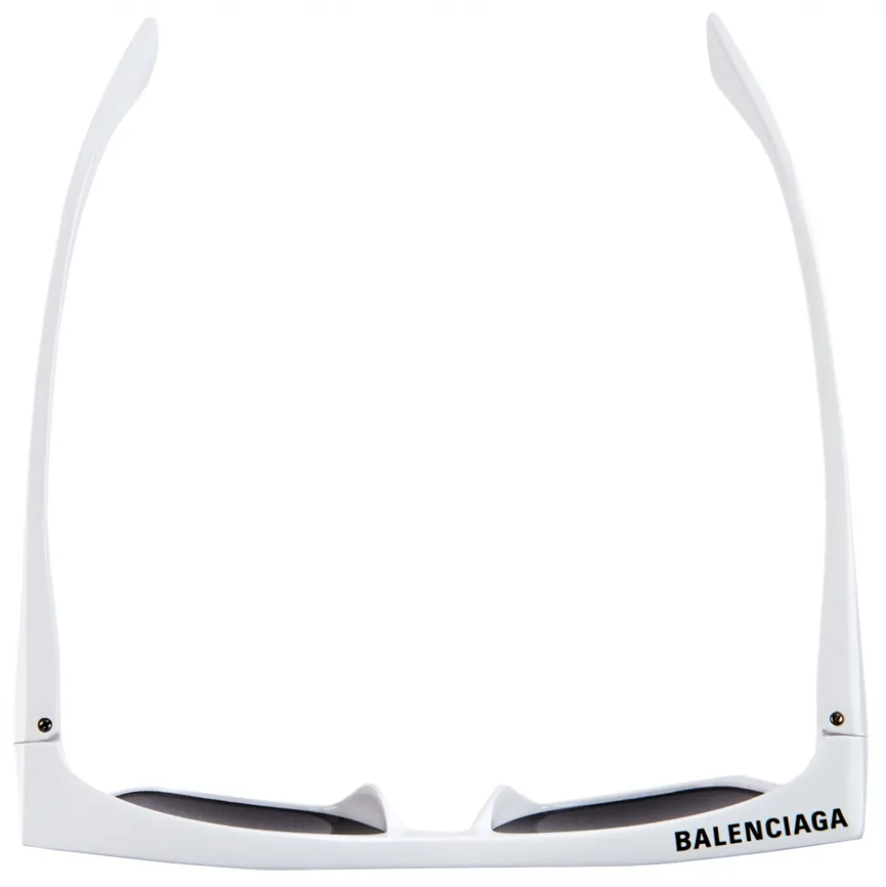 Balenciaga - Rim Rectangle Sunglasses - White - Sunglasses - Balenciaga Eyewear - Avvenice