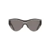Balenciaga - Ski Cat Sunglasses in Black Acetate with Black Lenses - Sunglasses - Balenciaga Eyewear - Avvenice