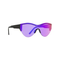 Balenciaga - Ski Cat Sunglasses in Black Acetate with Purple Lenses  - Sunglasses - Balenciaga Eyewear - Avvenice