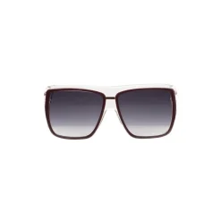 Balenciaga - Square Sunglasses Black Bordeaux with Brown Lenses - Sunglasses - Balenciaga Eyewear - Avvenice