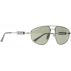 Balenciaga - Tag Pilot Sunglasses - Khaki - Sunglasses - Balenciaga Eyewear - Avvenice