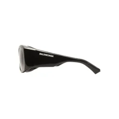 Balenciaga - Thick Round Acetate Gray Dark Sunglasses with Gray Lenses - Sunglasses - Balenciaga Eyewear - Avvenice