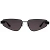 Balenciaga - Typo Rectangle Sunglasses - Black - Sunglasses - Balenciaga Eyewear - Avvenice