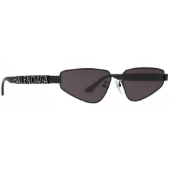 Balenciaga - Typo Rectangle Sunglasses - Black - Sunglasses - Balenciaga Eyewear - Avvenice