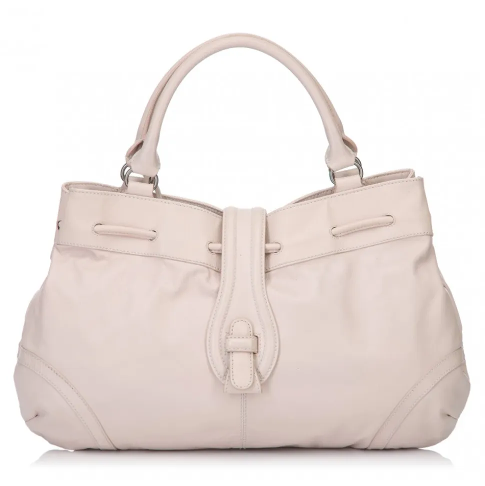 Balenciaga Vintage - Drawstring Leather Handbag Bag - Pink - Leather Handbag - Luxury High Quality - Avvenice