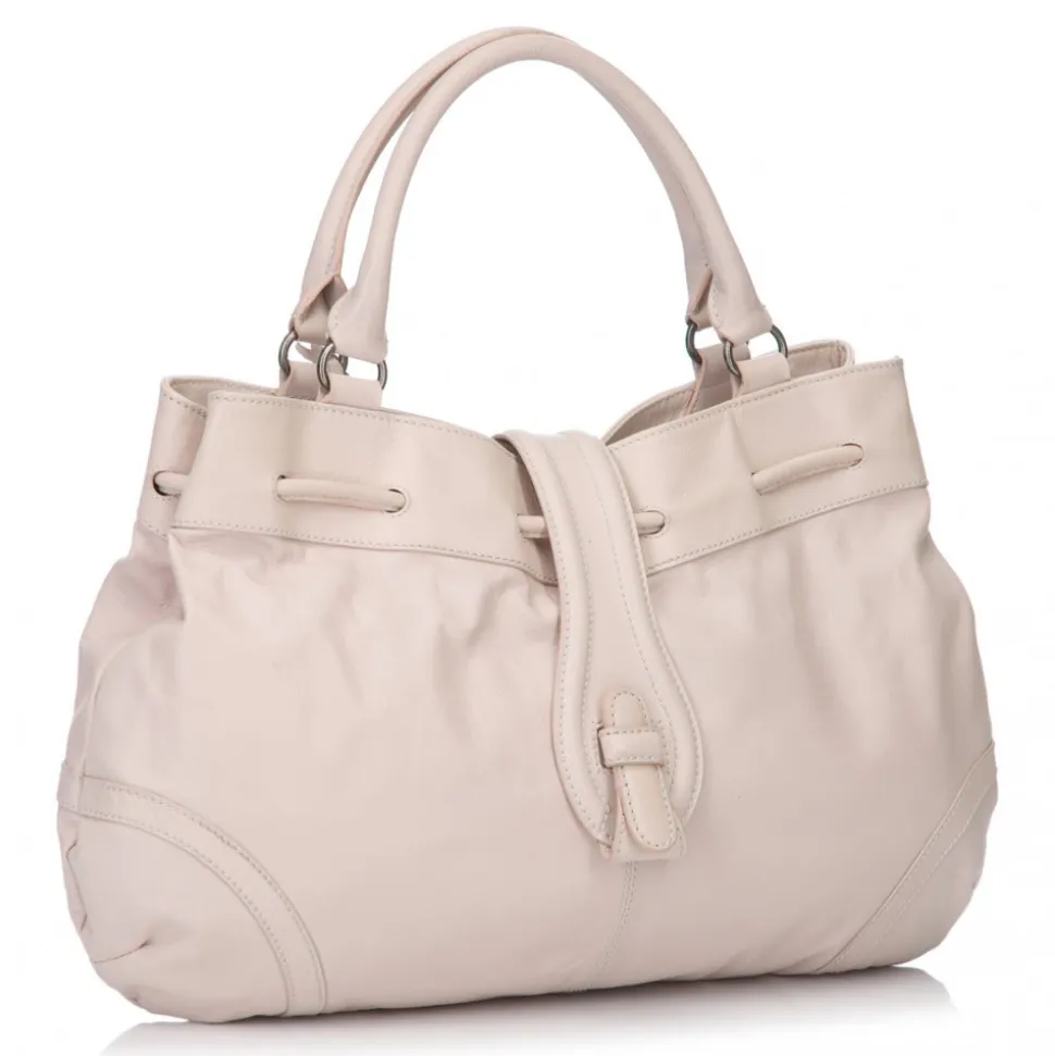 Balenciaga Vintage - Drawstring Leather Handbag Bag - Pink - Leather Handbag - Luxury High Quality - Avvenice