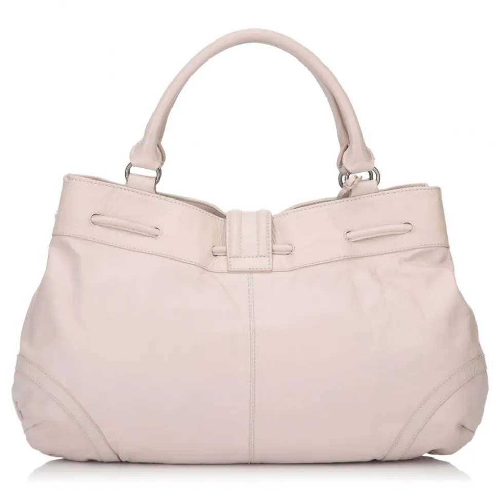 Balenciaga Vintage - Drawstring Leather Handbag Bag - Pink - Leather Handbag - Luxury High Quality - Avvenice