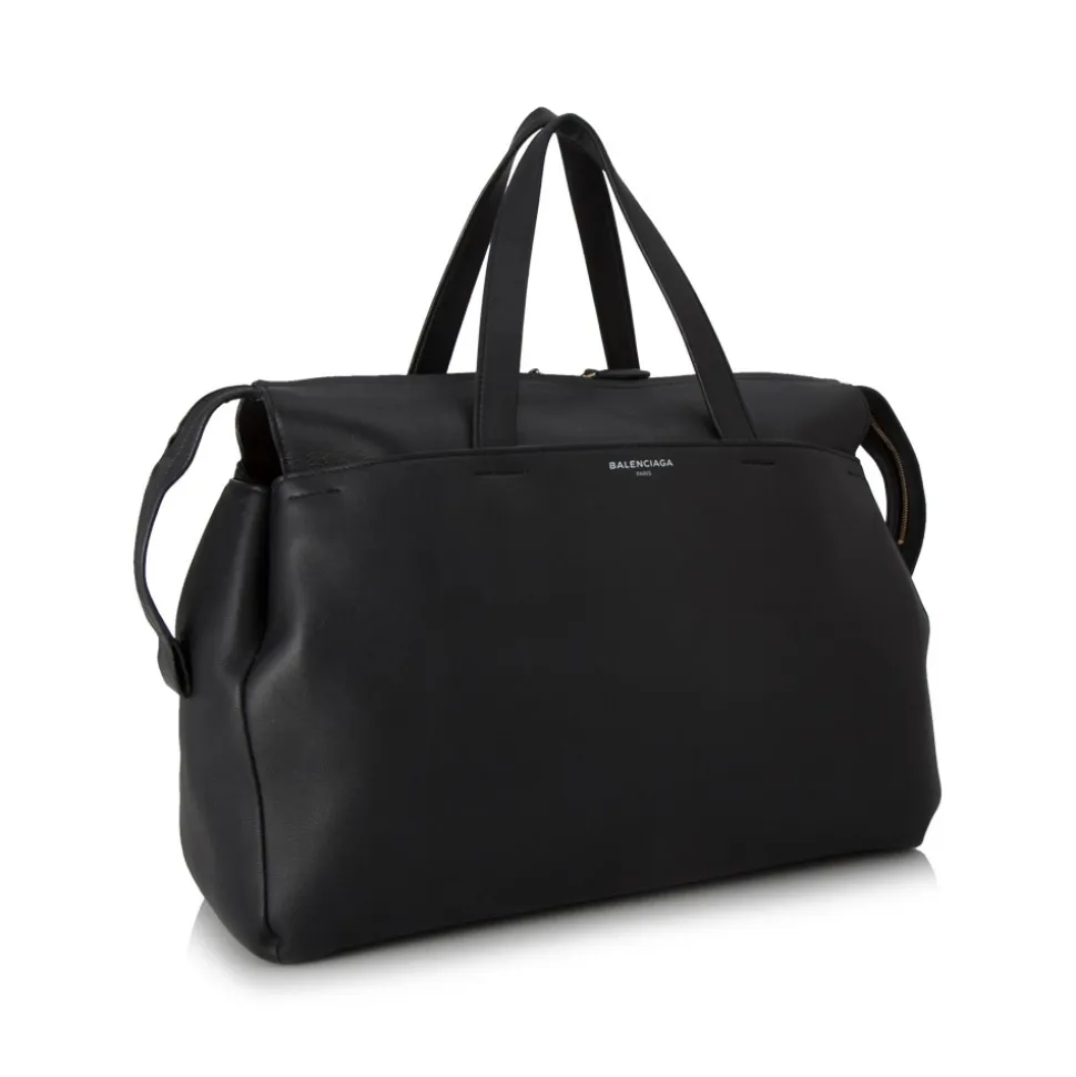 Balenciaga Vintage - Lambskin Portfolio Sac L Bag - Black - Lambskin Leather Bag - Luxury High Quality - Avvenice