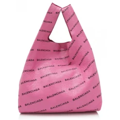 Balenciaga Vintage - Lambskin Supermarket Shopper M Bag - Pink - Lambskin Leather Bag - Luxury High Quality - Avvenice