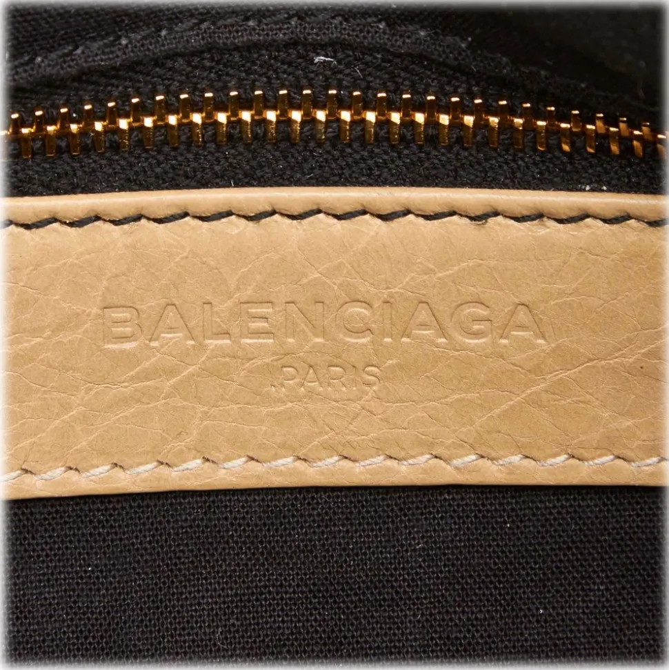 Balenciaga Vintage - Leather Motocross Giant City Bag - Brown Beige - Leather Handbag - Luxury High Quality - Avvenice