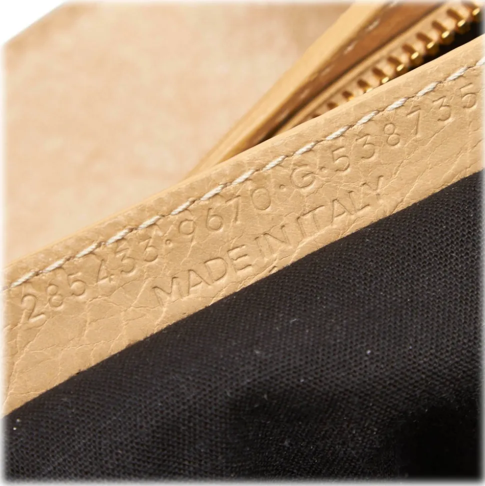 Balenciaga Vintage - Leather Motocross Giant City Bag - Brown Beige - Leather Handbag - Luxury High Quality - Avvenice