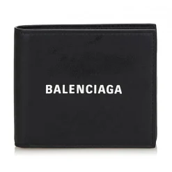 Balenciaga Vintage - Leather Everyday Square Wallet - Black - Leather Wallet - Luxury High Quality - Avvenice